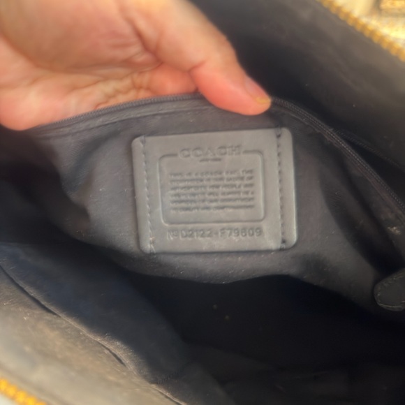 Coach Tan and Black Signature Tote - Picture 6 of 16